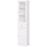 Armadio da Bagno Alto ¨C zephmum ¨C Bianco 40x27x171,5 cm