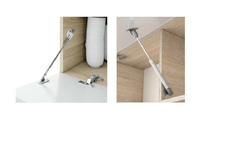 Mobile Soggiorno Aligator, Parete Attrezzata Modulabile, 220x40x44h cm Marrone Rovere Nodi