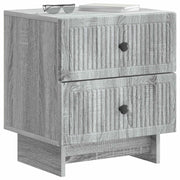 Comodino | Armadio da Notte | Mobiletto da notte con cassetto Grigio Sonoma 43 x 34,5 x 47,5 cm