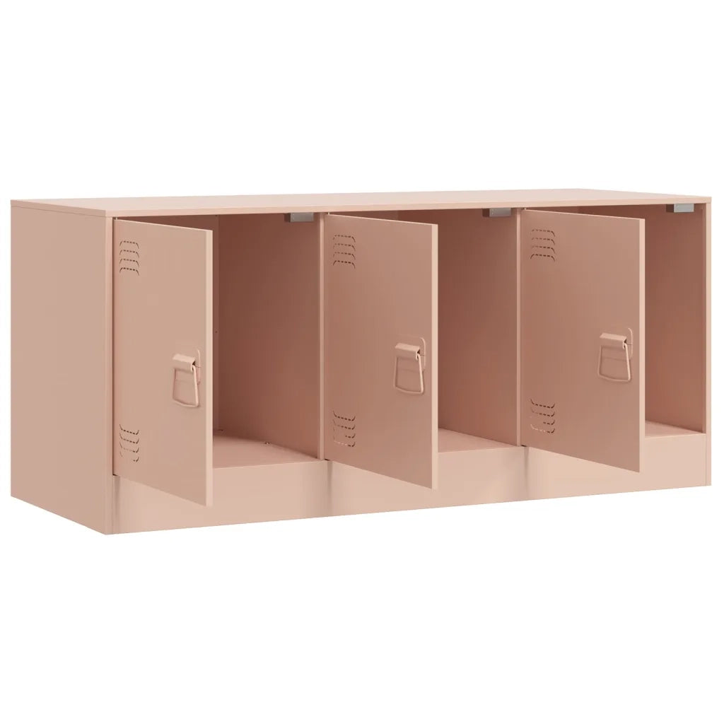 Mobile Porta TV-Mobile per TV-Credenza TV Rosa 99x39x44 cm in Acciaio 398086
