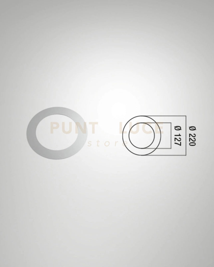 6832-50-001 KIT ANELLO ADATTATORE BIANCO PER LAMPADE AD INCASSO 9003 D.127-220