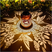 Lanterne solari resistenti all'acqua - Illuminazione LED in metallo per uccelli - Ideale per decorazione e arredamento di giardino, patio e paesaggio