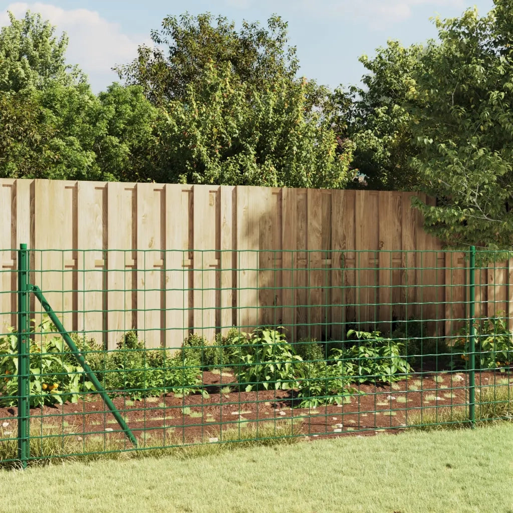 Recinzione Metallica con Picchetti Ancoraggio Verde 1,1x25 mcod mxl 96523