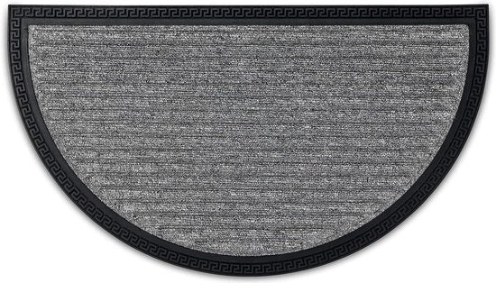 Pavimento per Porta a Forma Semilunare Argento 40 x 70 cm - Adatto per Esterno e Scale - Resistente ai Sforamenti
