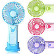 Trade Shop - Ventilatore Portatile Con Supporto Telefono Cellulare A Batteria Ricaricabile Tx-265 -
