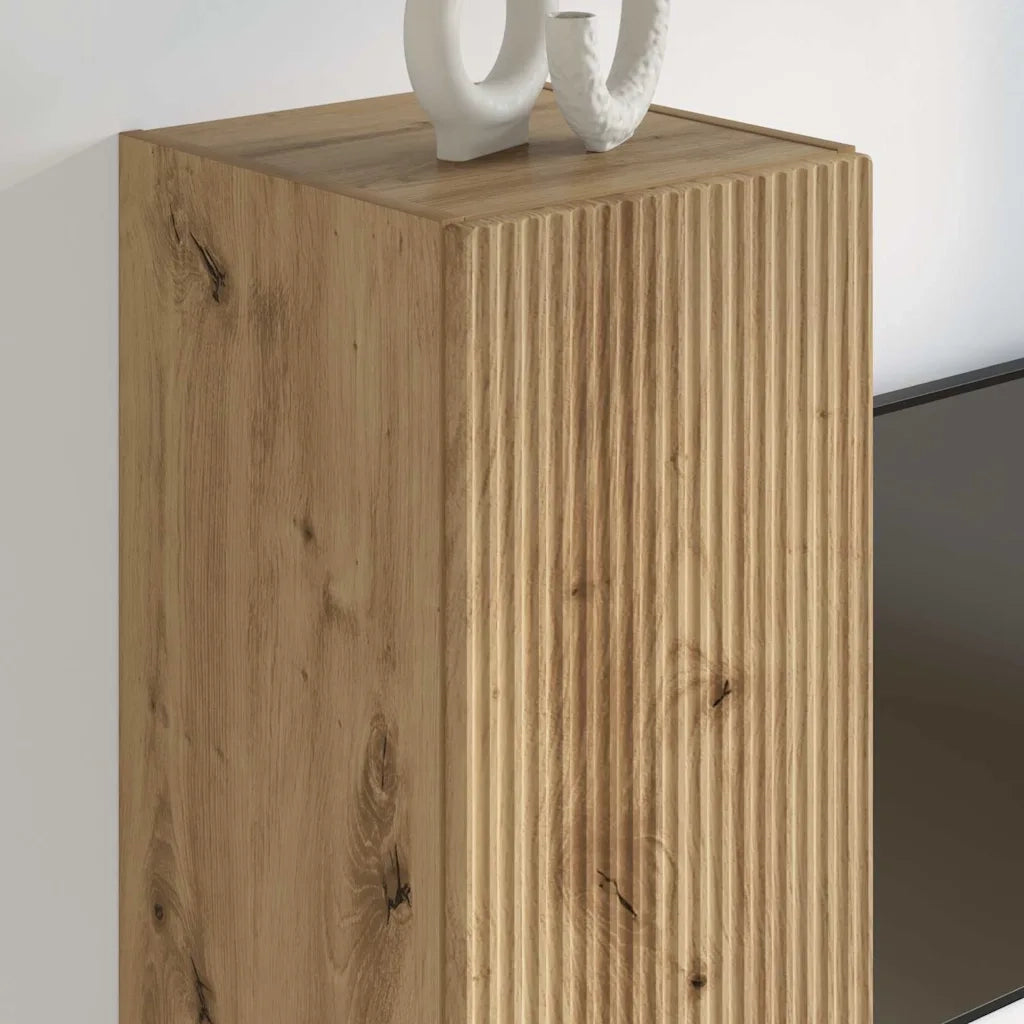 Mobile TV da parete Rovere Artigianale 30 x 31 x 100 cm 892327
