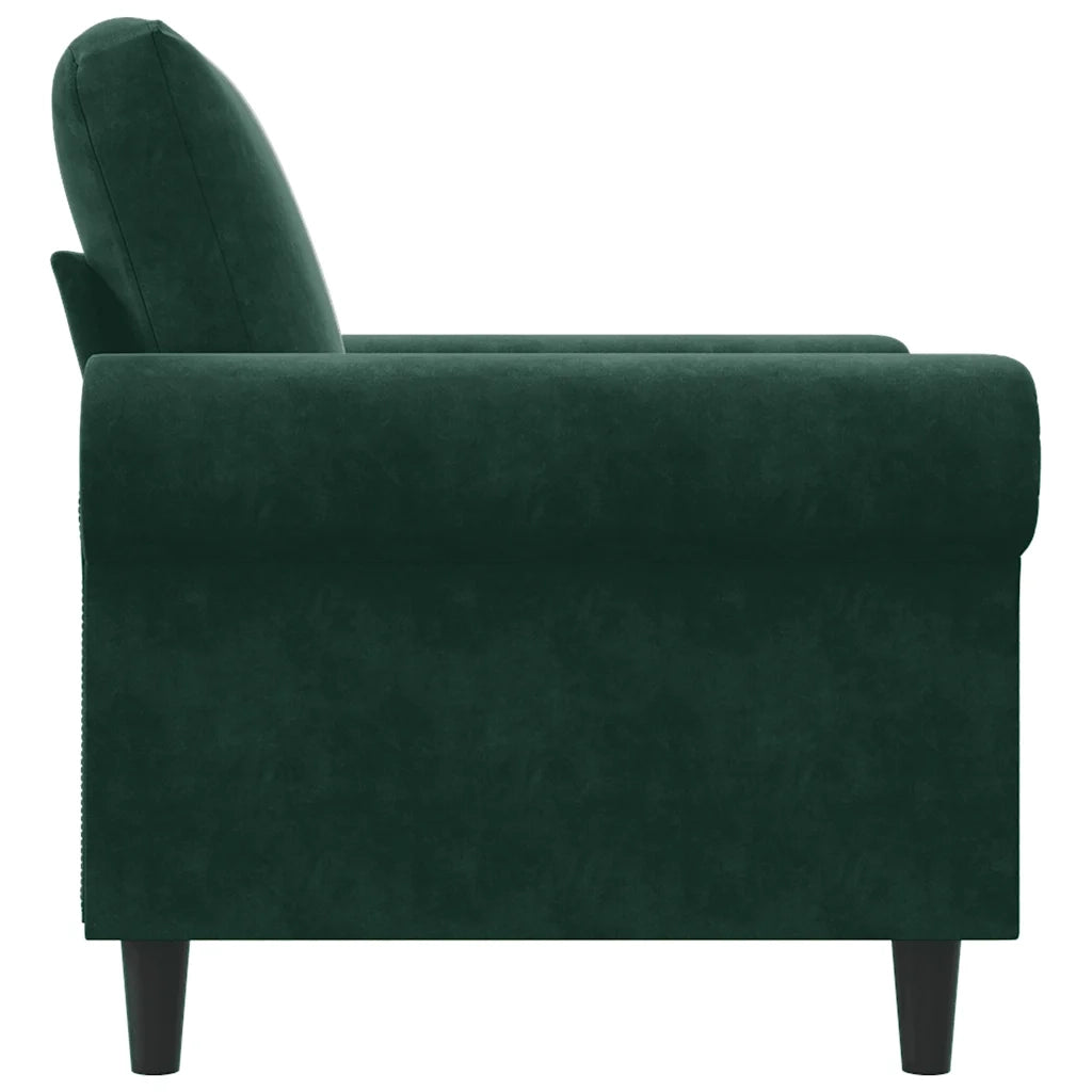 Poltrona | Sedia Relax Verde Scuro 60 cm Velluto