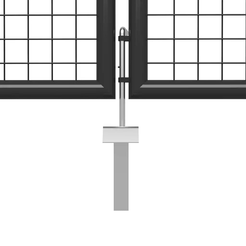 Cancello per Giardino in Acciaio 500x100 cm Antracite