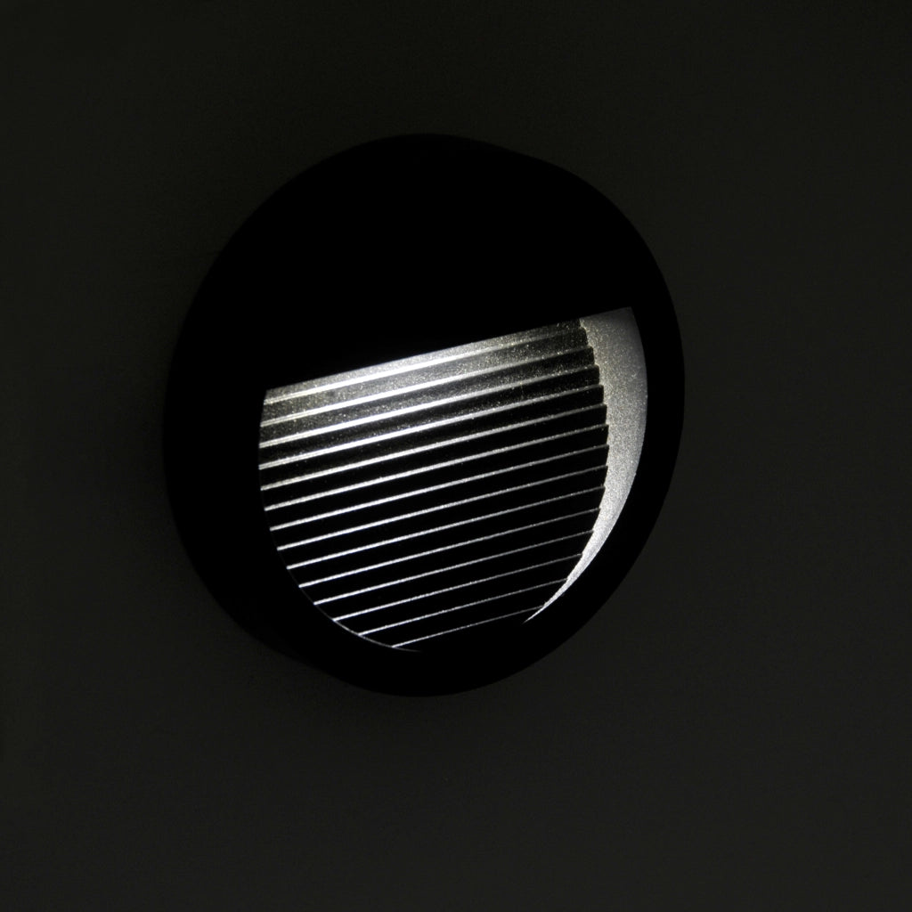 Lampada LED da incasso rotonda 3W 4000K IP44 grafite Polux