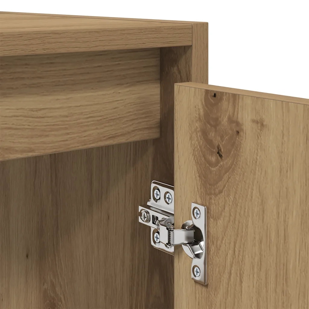 Set Mobili da Bagno 2 pz Rovere Artigianale Legno Multistrato 856068