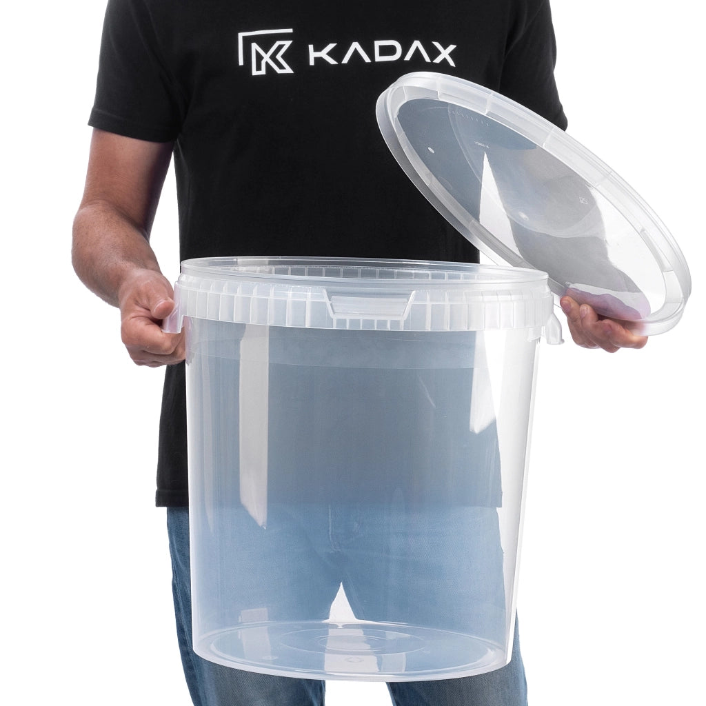 Contenitore per fermentazione KADAX da 33 litri, secchio per vino, liquori e birra con coperchio, fermentatore
