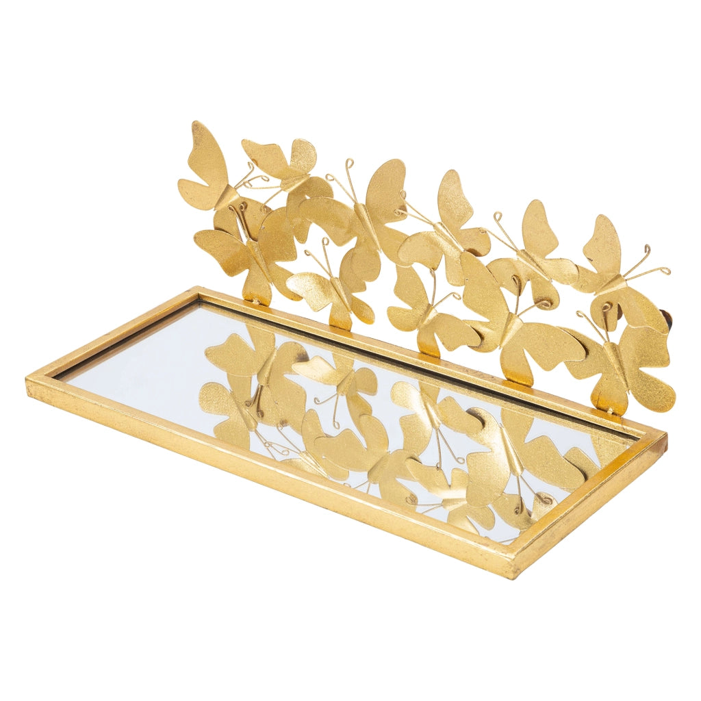 Iqalui, Mensola un Ripiano, 43x19x17h cm oro