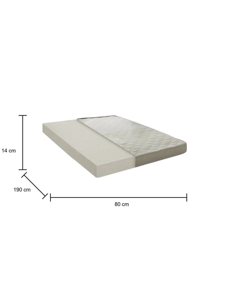 Materasso singolo Akima, Materasso in Waterfoam, 100% Made in Italy, Antiacaro e Anallergico, cm 80x190 h15