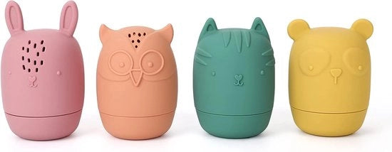 Prodotti per il bagno in silicone, prodotti per il bagno flessibili, adatti per bambini di 6-12-18 mesi e oltre, prodotti per il bagno per bambini, giocattoli per la doccia per bambini di 1-3 anni.