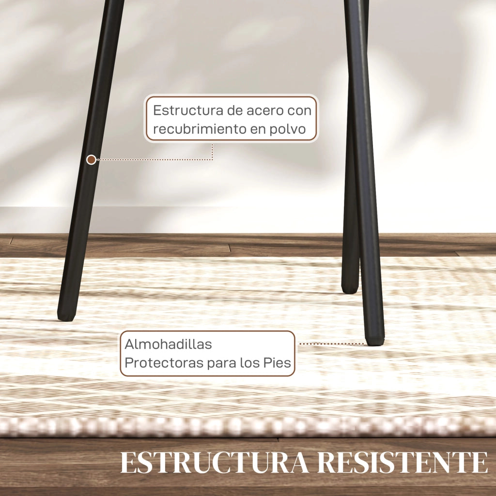 Sedia da Pranzo con Schienale in Rattan Sintetico e Struttura in Metallo ¨C Minimal ¨C Verde Scuro e Nero 44x54x87 cm