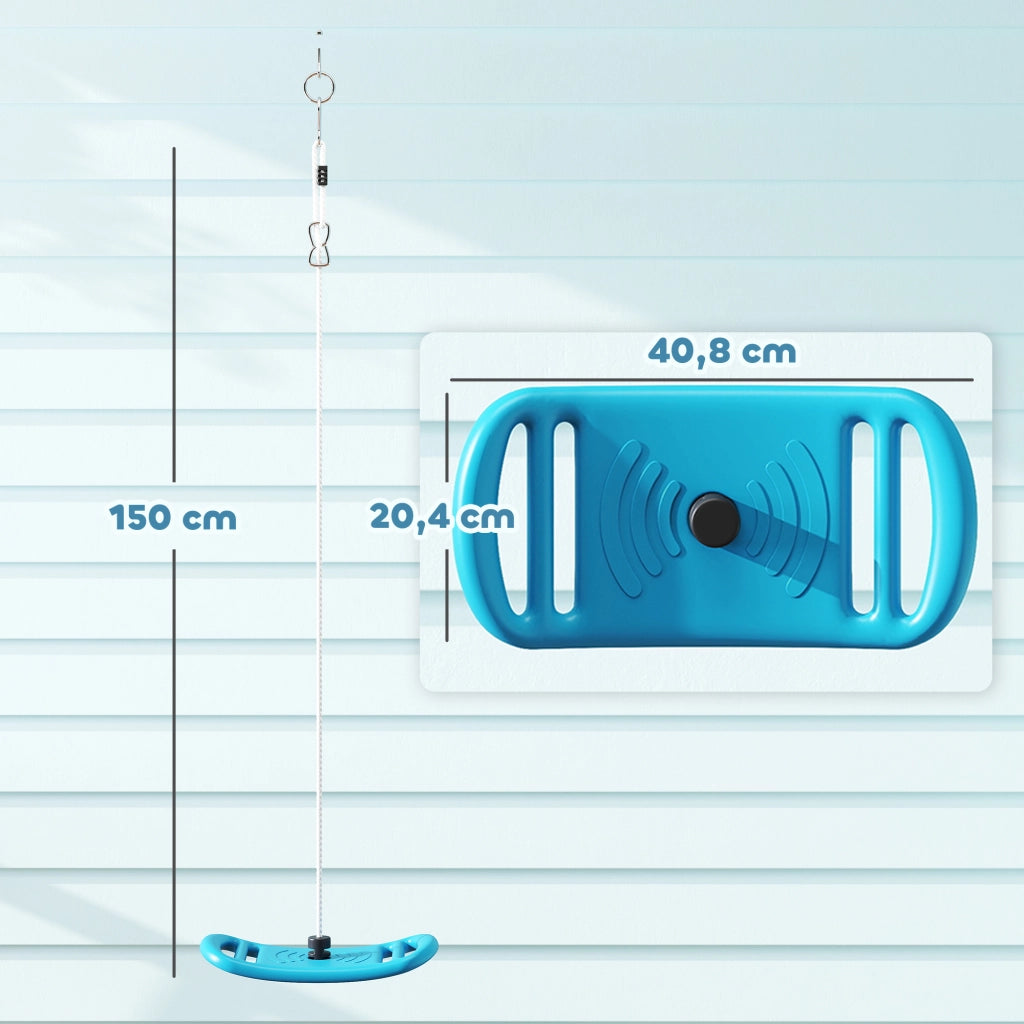 Altalena per bambini ¨C zephmum ¨C blu, max 70 kg, corda regolabile