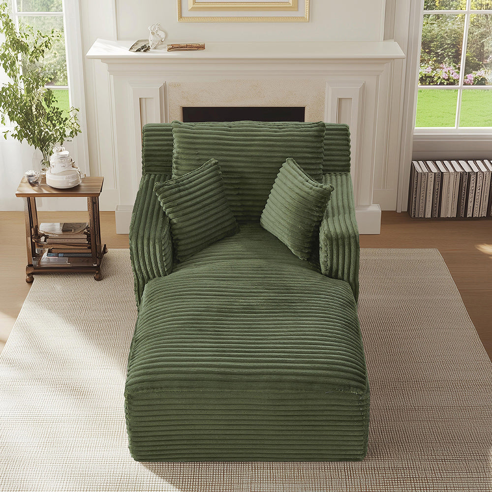 Divano letto in velluto costato - Xylo - Convertibile in chaise longue