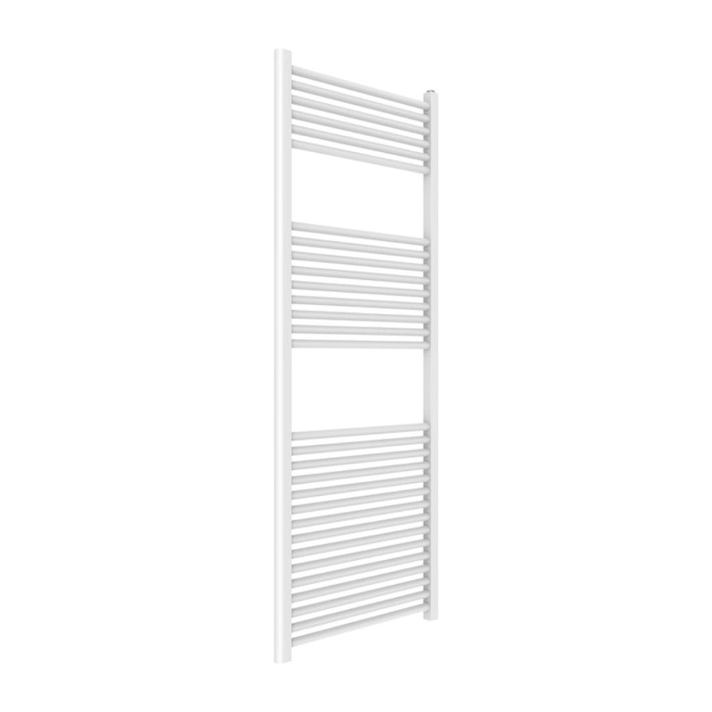 Termoarredo bianco per bagno in acciaio calorifero termosifone scaldasalviette *** misure h1500xl600xi550 30 tubi, pe...