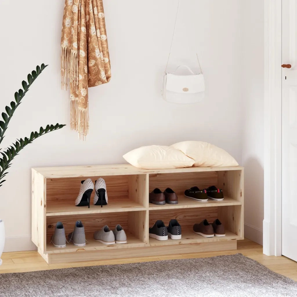 Scarpiera | Mobile per scarpe 110x34x45 cm in Legno Massello di Pino