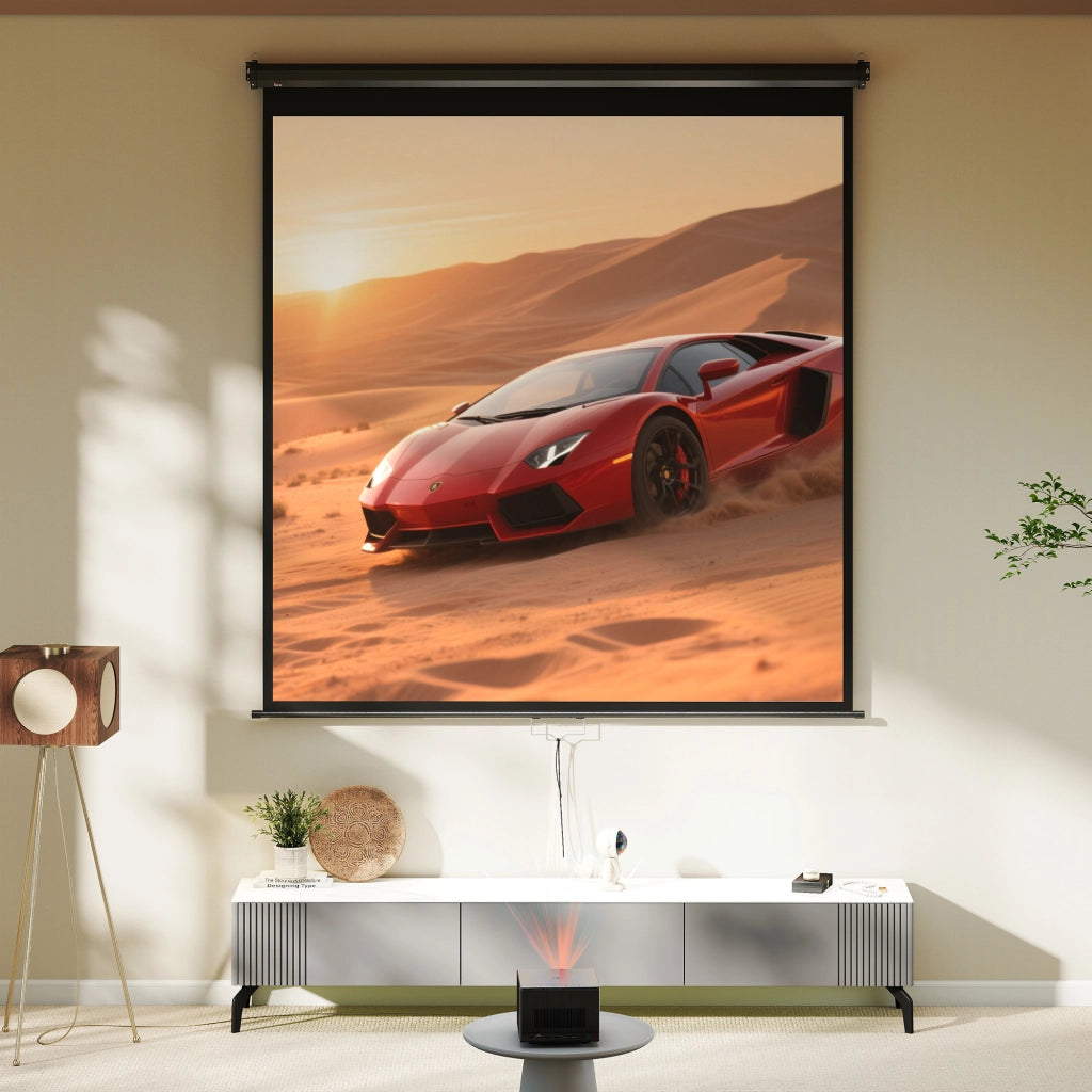 Schermo proiezione 99 pollici ¨C Xylo ¨C 178x178 cm formato 1:1 4K HD home cinema