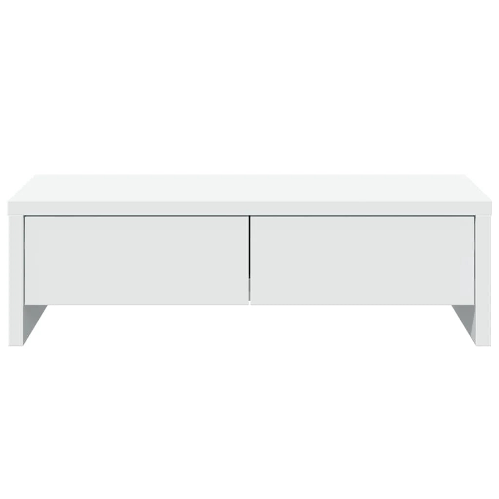 Supporto per monitor mobile da scrivania con cassetti legno ingegnerizzato bianco 02_0044935