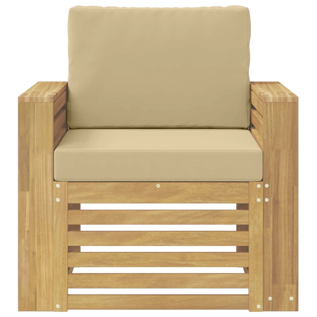 Set di divani da esterno-Sofa da giardino Poliestere Bianco 682780