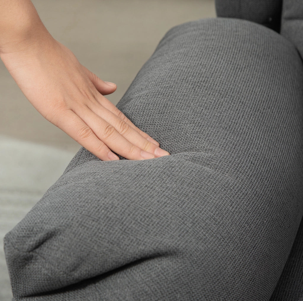 Poltrona relax reclinabile grigio scuro, 150 kg