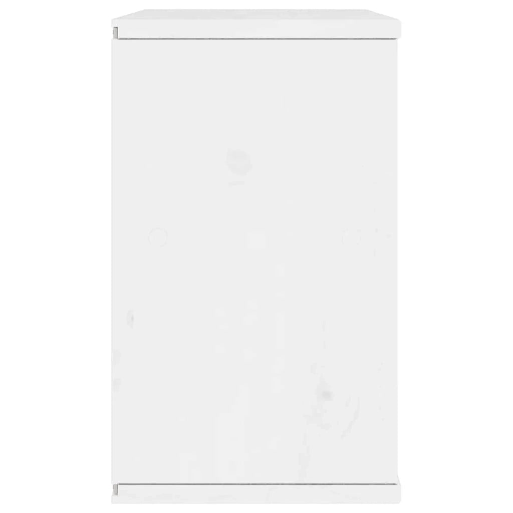 Mobile porta TV ODDA pratico e moderno contenitore per soggiorno o camera da letto 79 x 24 x 40 cm legno massello bianco 02_0058051