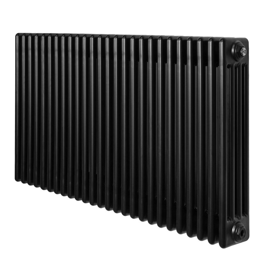 Radiatore Tradizionale 4 Colonne Orizzontale Riscaldamento Nero 600x1190 mm