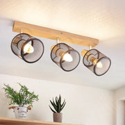 ZMH Faretto da soffitto 3 fiamme E14 rotanti 350° per soggiorno camera letto