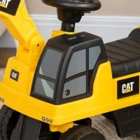 Ruspa Giocattolo per Bimbi da 1-3 Anni con Escavatore e Contenitore, Senza Batteria, Giallo