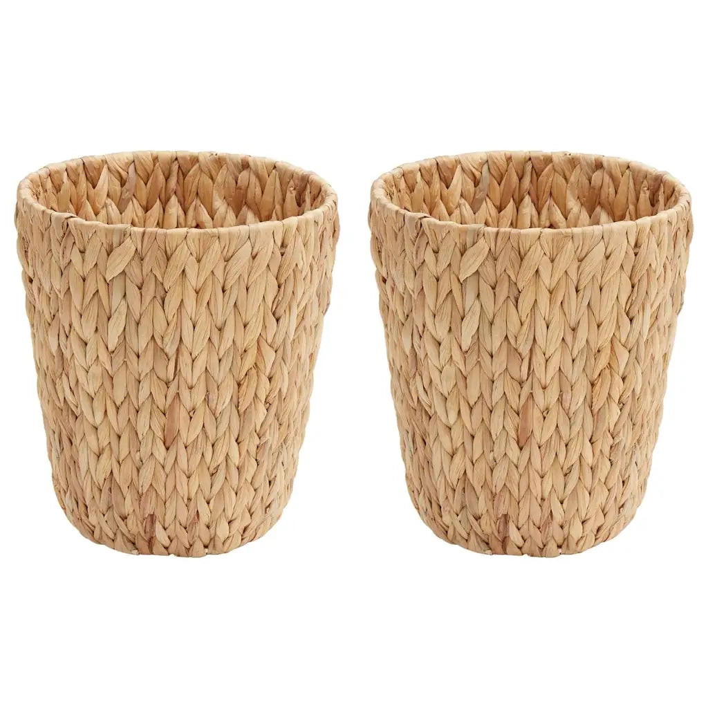 Cestini per Carta da Rifiuti 2 pcs Naturale 26 x 26 x 29 cm 42020151