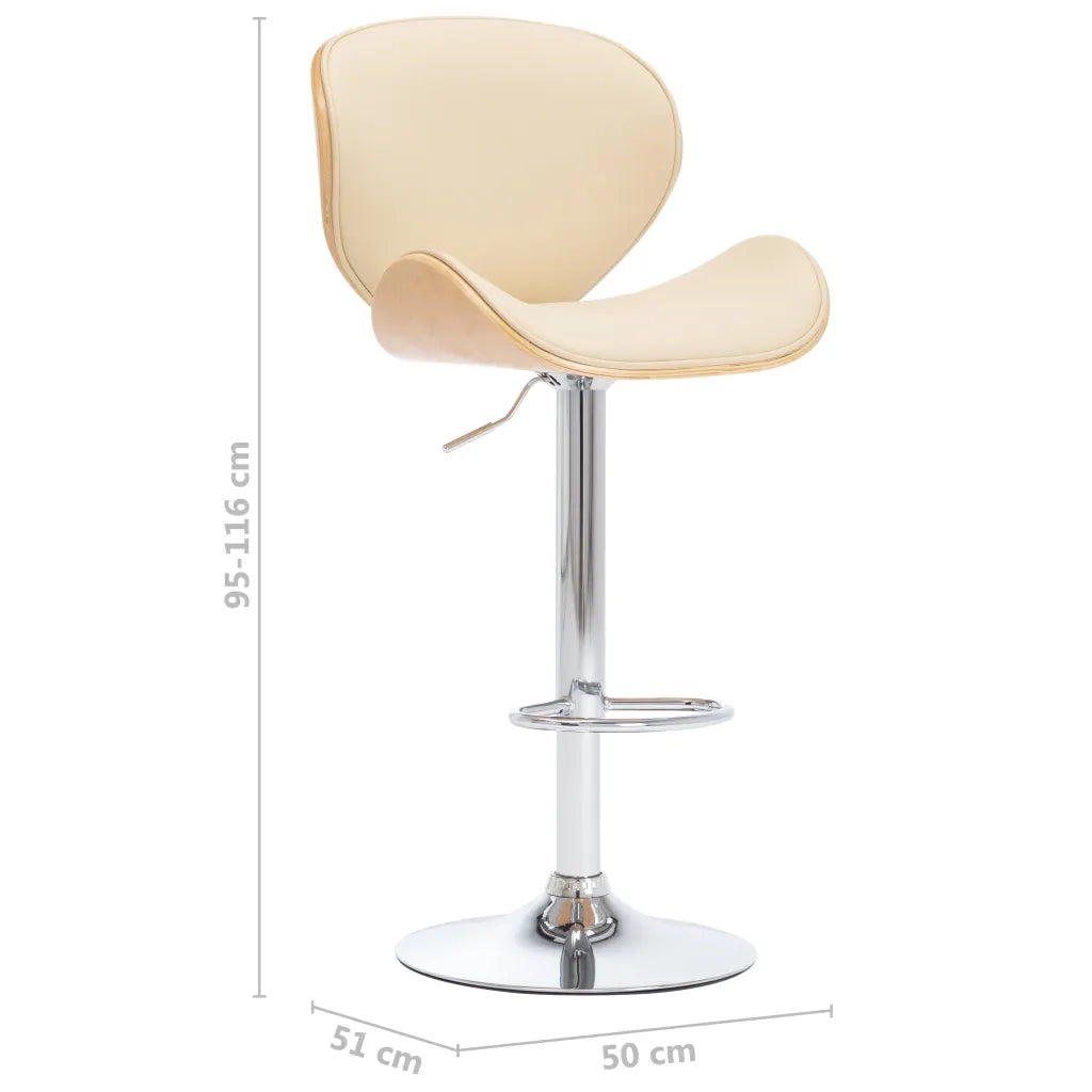 Sedia da Bar Crema in Similpelle 287411
