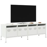 vidaXL Mobile TV Bianco 135x39x43,5 cm in Acciaio Laminato a Freddo
