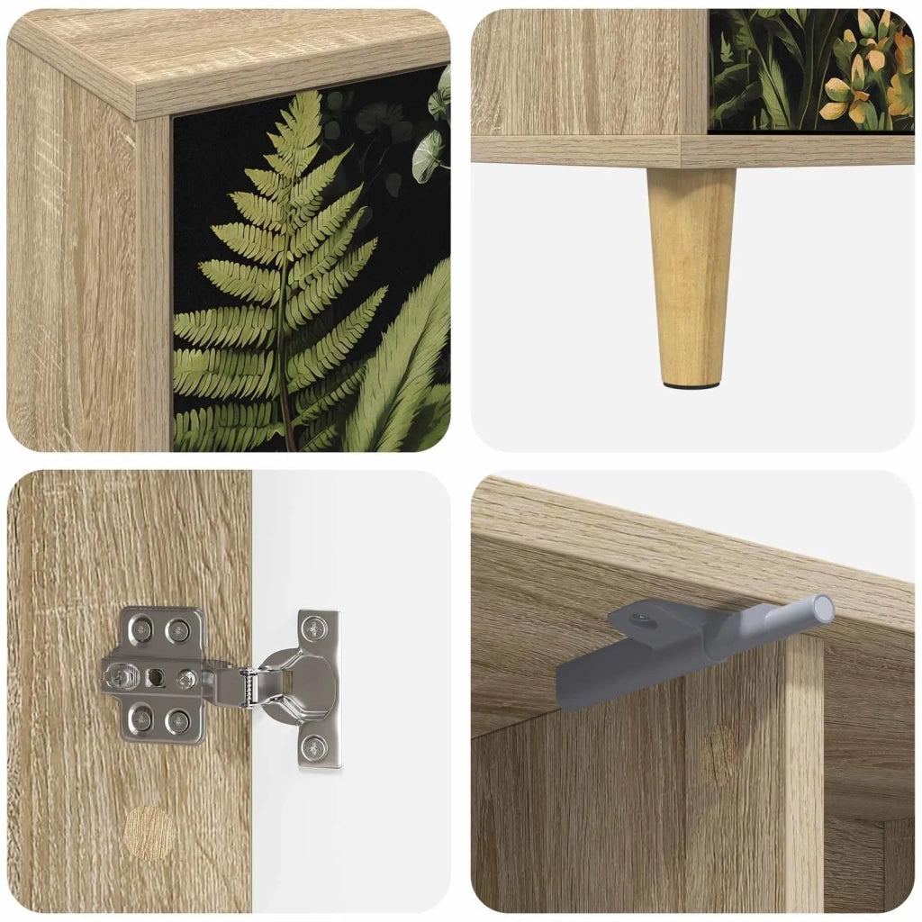 Mobile TV RHENEN 102 x 33 x 50 cm Sonoma Legno ingegnerizzato 8007029