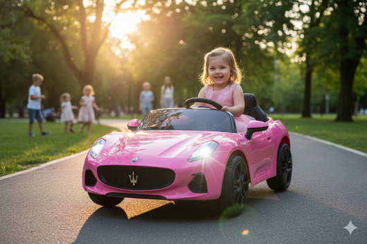 Macchina Elettrica per Bambini Licenza Maserati Folgore 12V Rosa