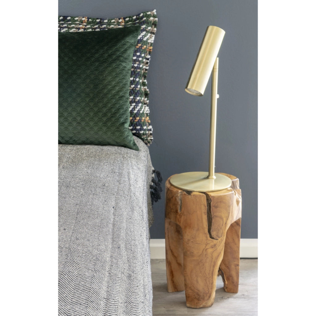 Lampada da tavolo Paris in acciaio ottone orientabile