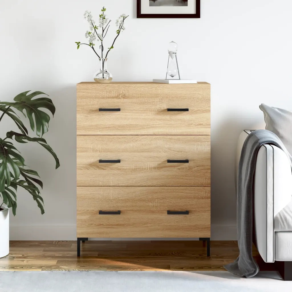 Credenza | Madia | Buffet da pranzo | Armadio da pranzo Rovere Sonoma 69,5x34x90 cm in Legno Multistrato
