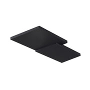 Applique a LED BEN 27W Luce Indiretta 2700K 2500lm Alluminio Verniciato Nero, Design Squadrato Dimmerabile Taglio di Fase - Rossini Group