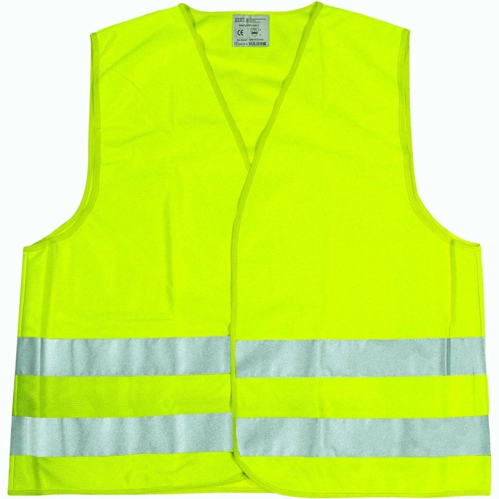 Trade Shop - Giubbotto Gilet Giallo Di Emergenza Ad Alta Visibilità Catarifrangente Auto -