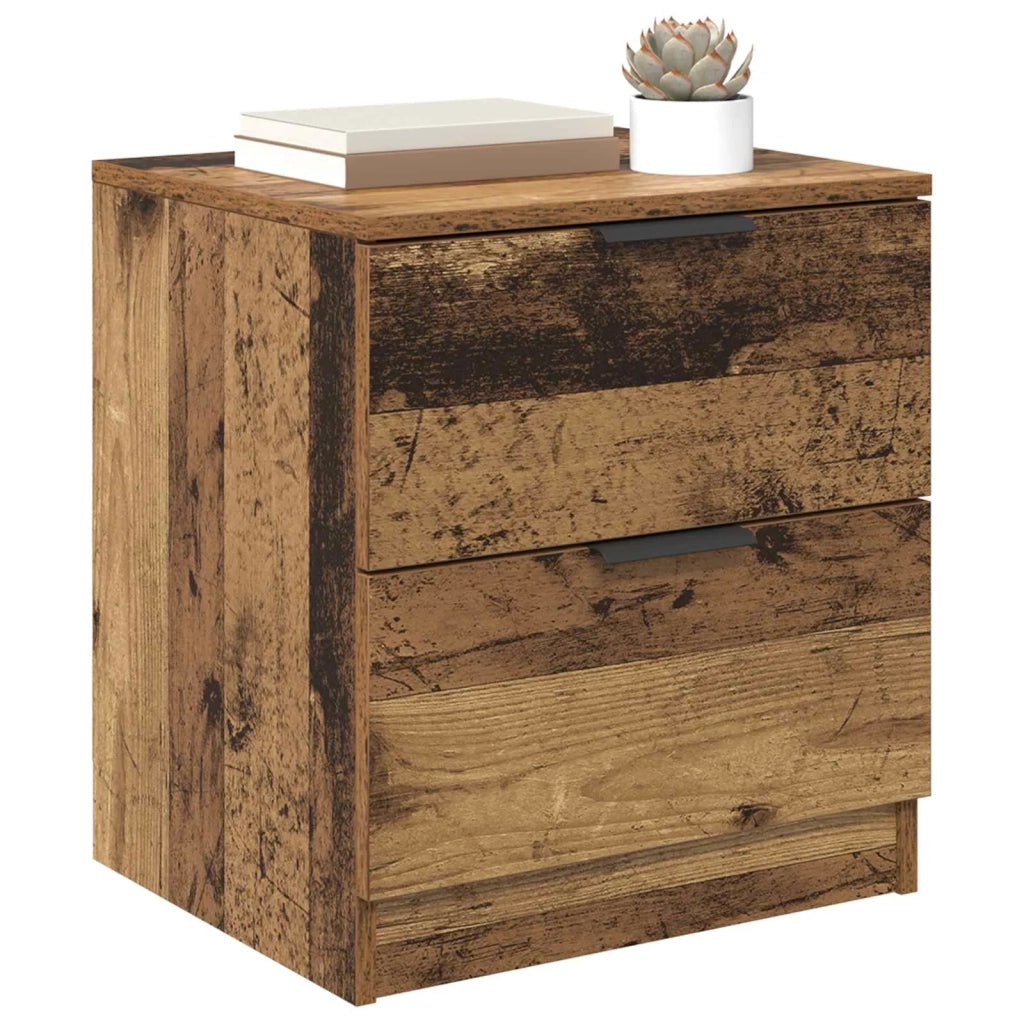 Armadio da Notte 2 pcs Legno vecchio 45 x 39 x 50cm 880507