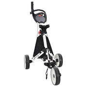Carrello da golf Nero e Bianco 100 x 69 x 114 cm Alluminio