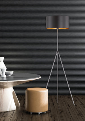 Piantana da Interno  E27 in Metallo Nero Opaco