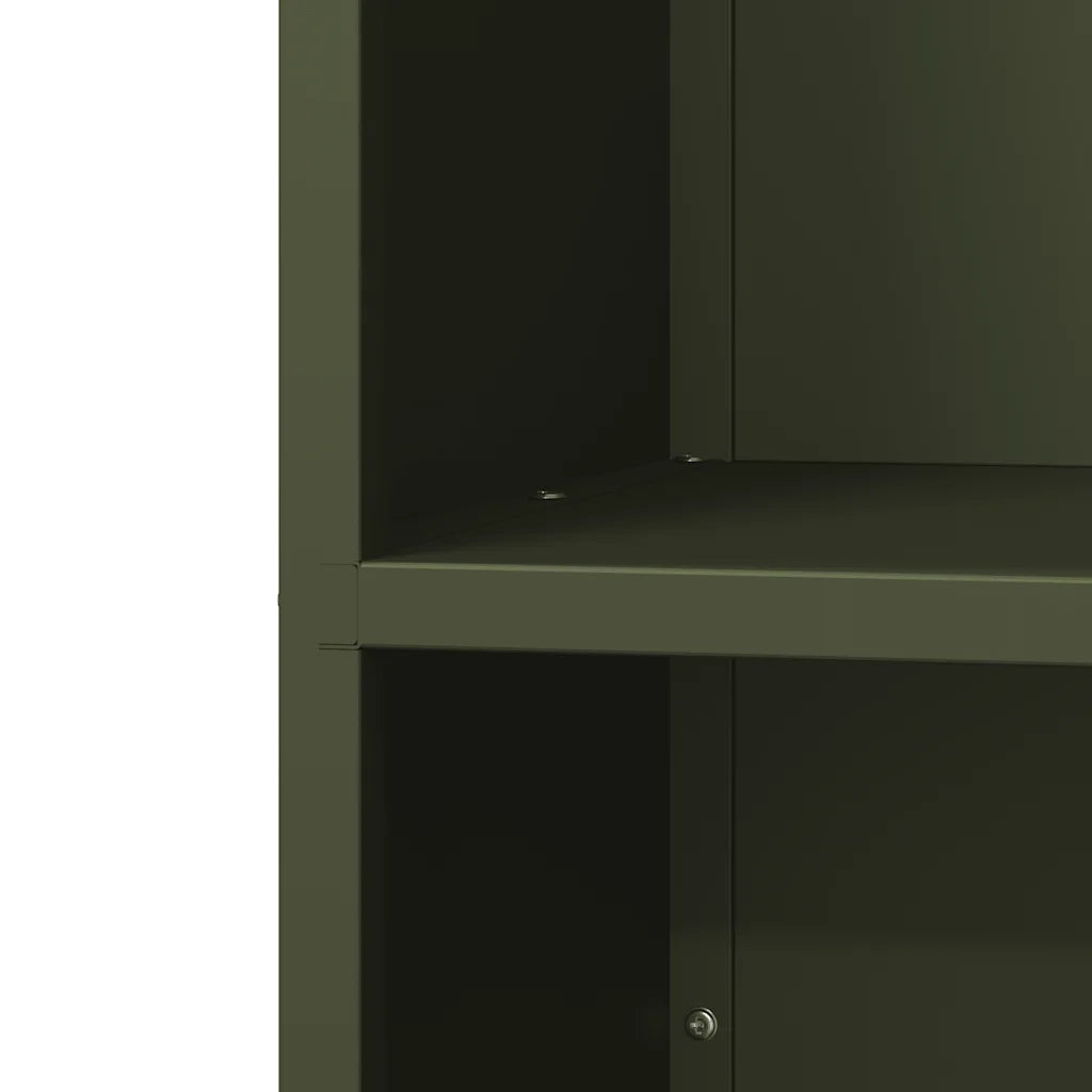 Rastrelliera per Legna da Ardere Verde Oliva 40x30x75 cm CFW8875387