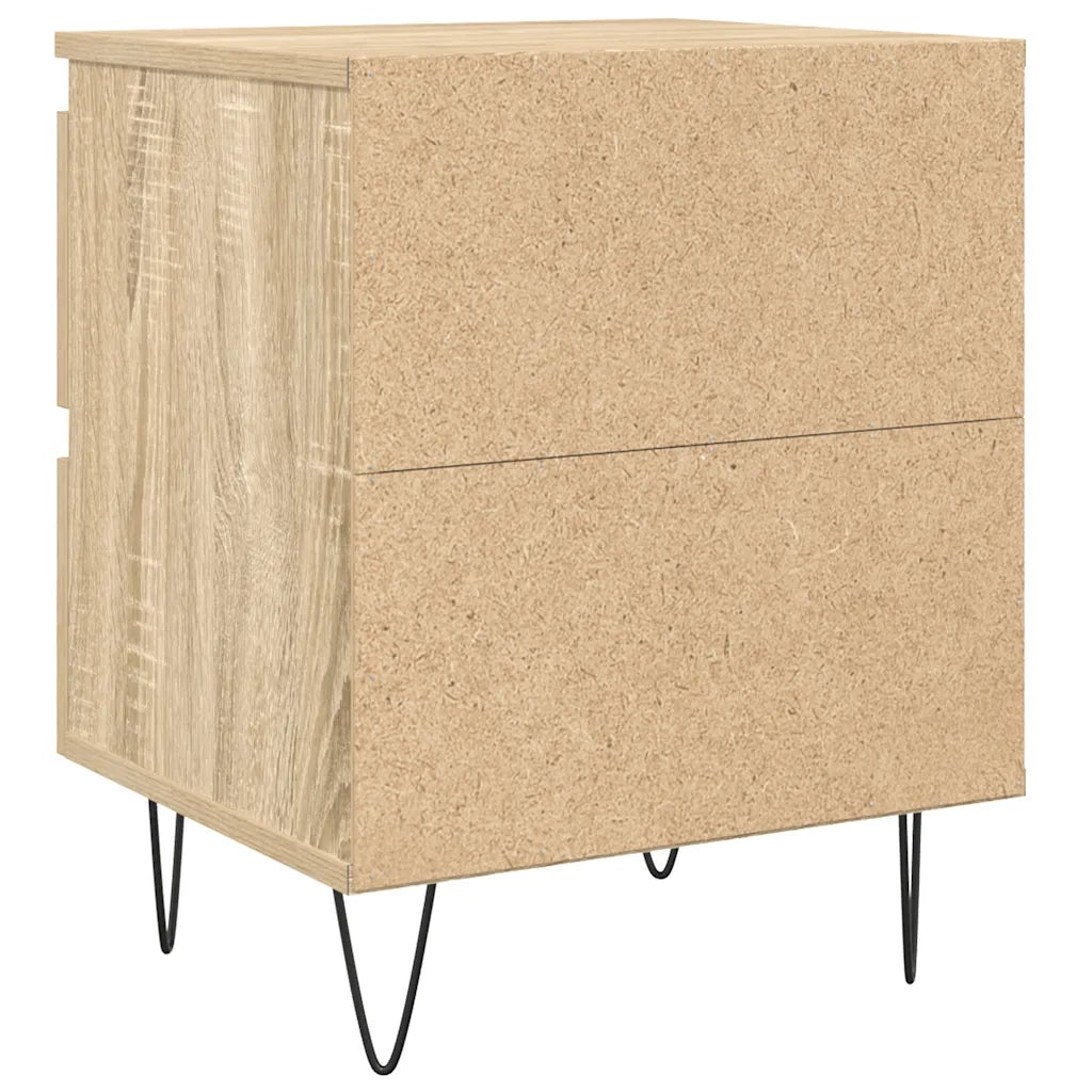 Comodino Rovere Sonoma 40x35x50 cm in Legno Multistrato 826882