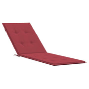 Cuscino per Sdraio Rosso Vino (75+105)x50x3 cm cod mxl 54716