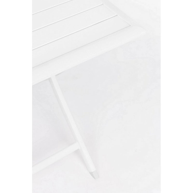 Tavolo da esterno pieghevole in alluminio Bianco ELIN 70x70x h71 cm