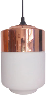 Lampada a sospensione Candellux Masala Ø17 rame bianca