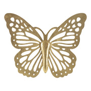 Decorazione in Metallo 3D Farfalla, Oro, Metallo, 43x2x35 cm