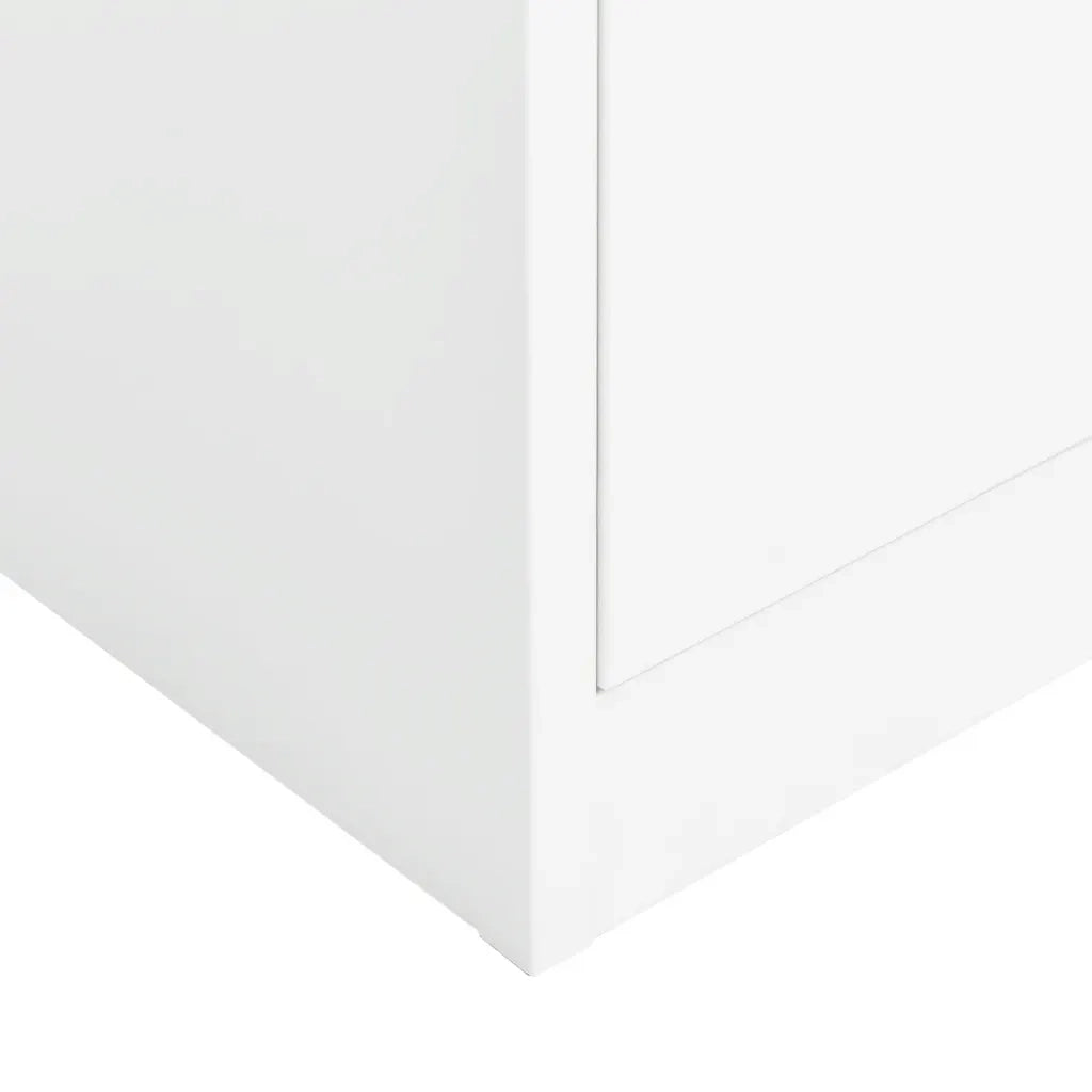 Armadio con Ripiani Bianco 90x40x180 cm in Acciaio CFW1772198